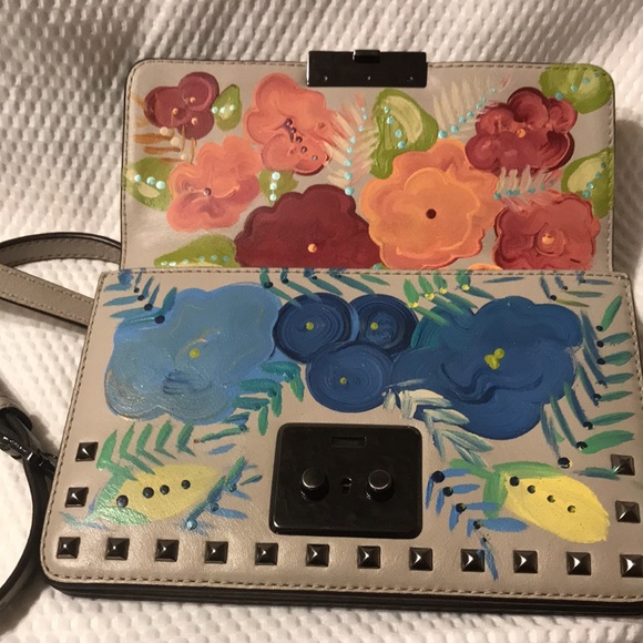 Michael Kors Bag Hand painted with Flowers - Picture 4 of 7